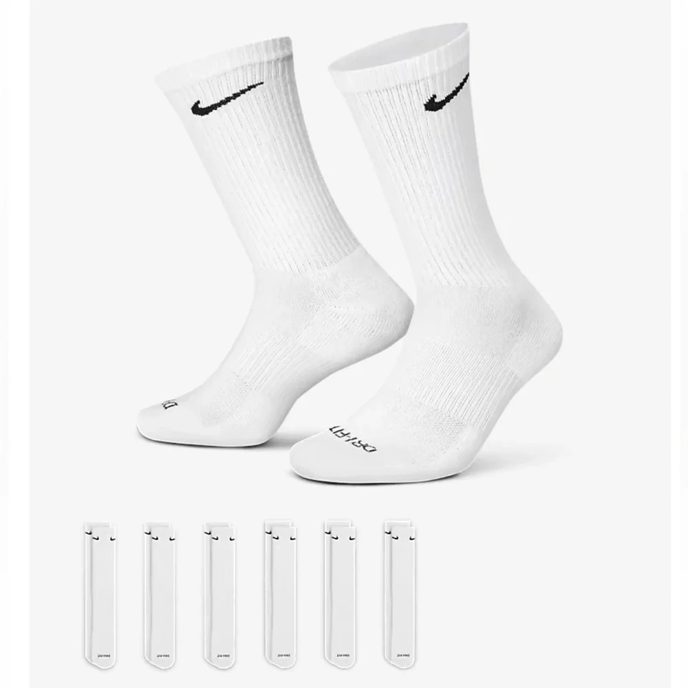 Nike Training Crew Socks (6 Pairs) Nike Everyday Cushioned